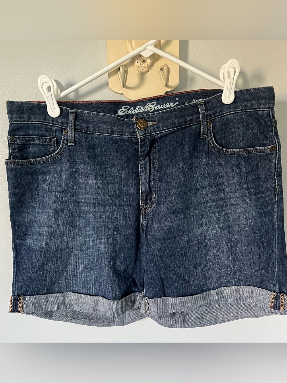Eddie Bauer Boyfriend Jean Shorts ~ 10